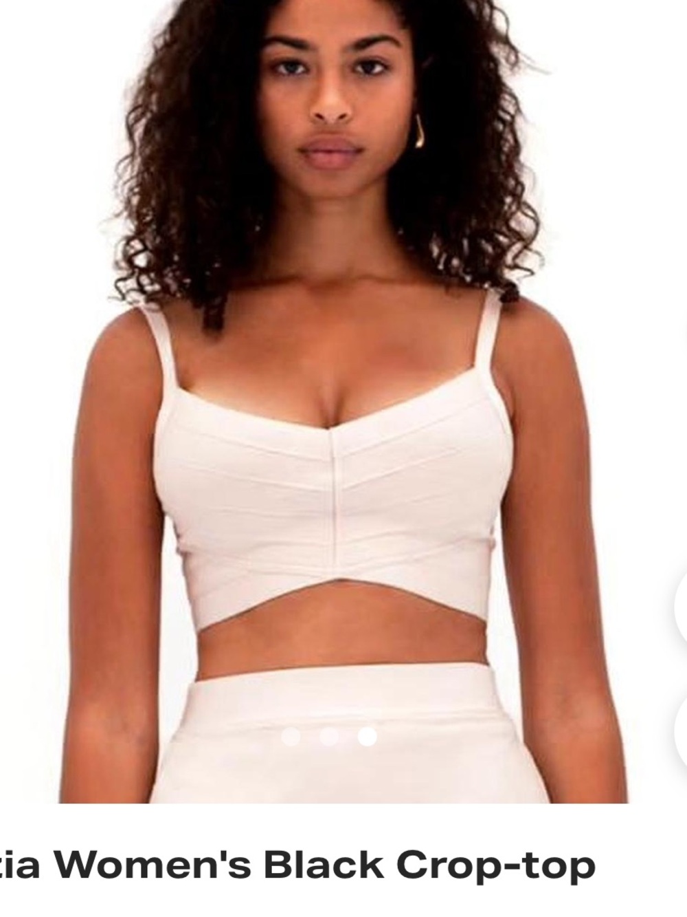 Babaton Black Bandage Crop Top